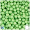 BeadTin Lime Pearl 8mm Round Plastic Craft Beads (300pcs)